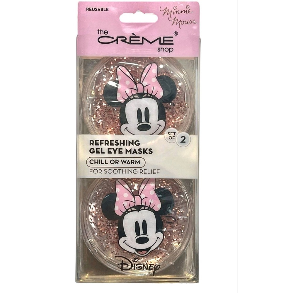 The Creme Shop Minnie Mouse Refreshing Gel Eye Masks Reusable‎ Chill or Warm